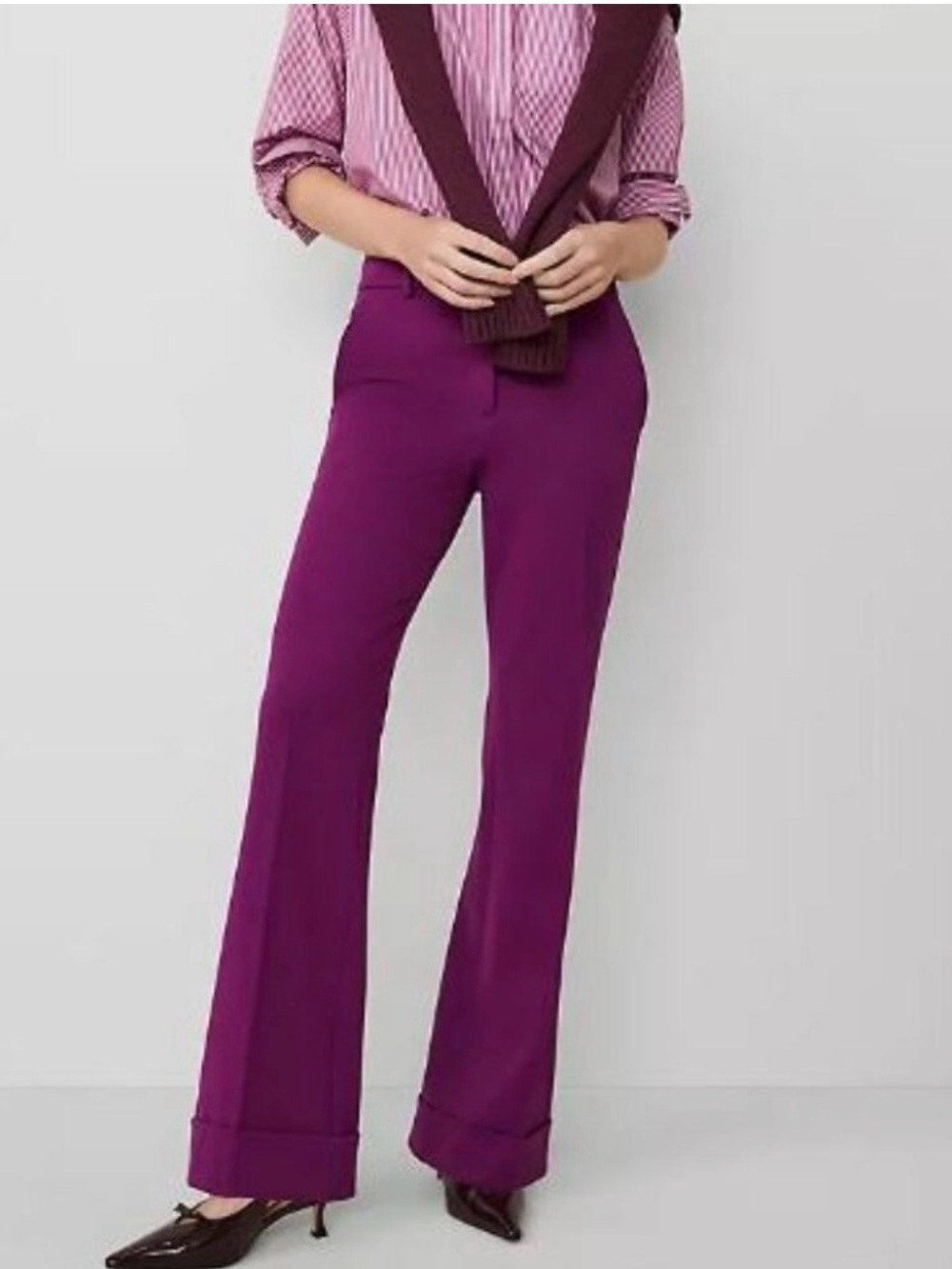 Ann Taylor Fuchsia Dress Pants